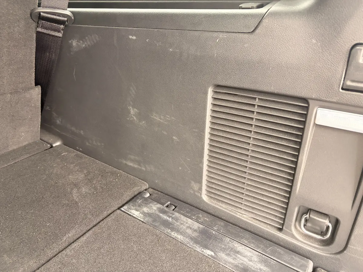 Cargo-area wear documented inside the Lincoln Navigator.